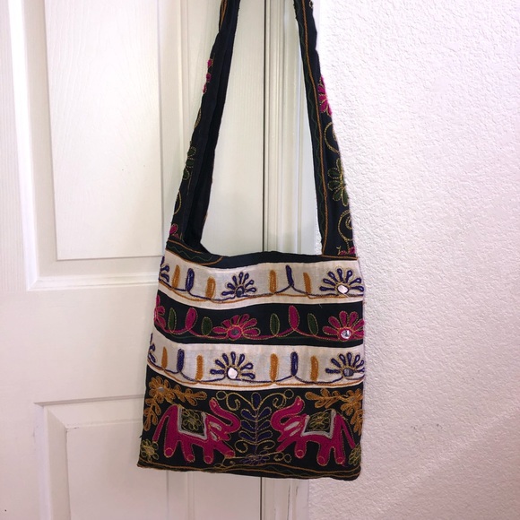 Beautiful Long Strap Elephant Embellished Purse - Picture 2 of 4